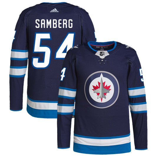Dylan Samberg Winnipeg Jets Home Authentic Pro Jersey - Navy