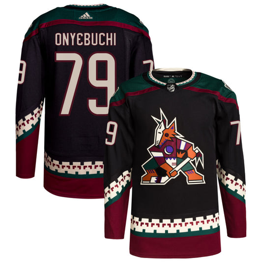 Montana Onyebuchi Arizona Coyotes Home Primegreen Authentic Pro Jersey - Black