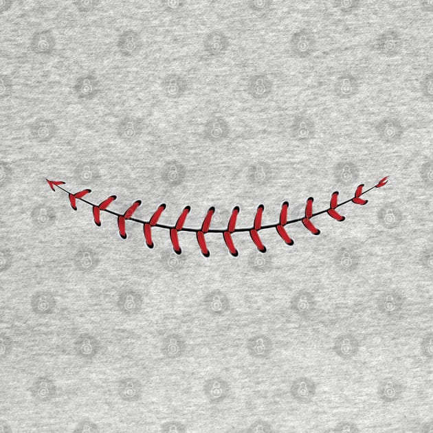 Baseball Lace Smile T-Shirt