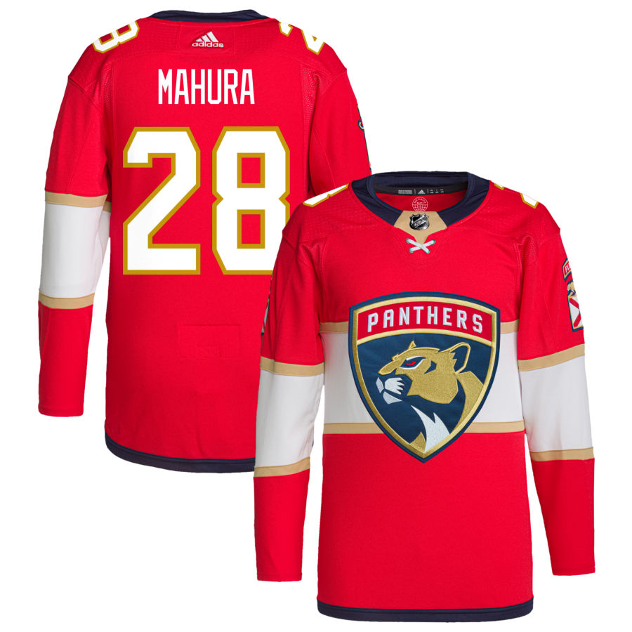 Josh Mahura Florida Panthers Home Primegreen Authentic Pro Jersey - Red