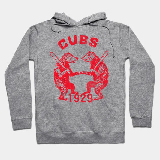 Vintage Style 1929 Cubs Design Hoodie