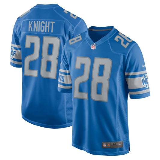 Zonovan Knight Detroit Lions Team Game Jersey - ?Blue