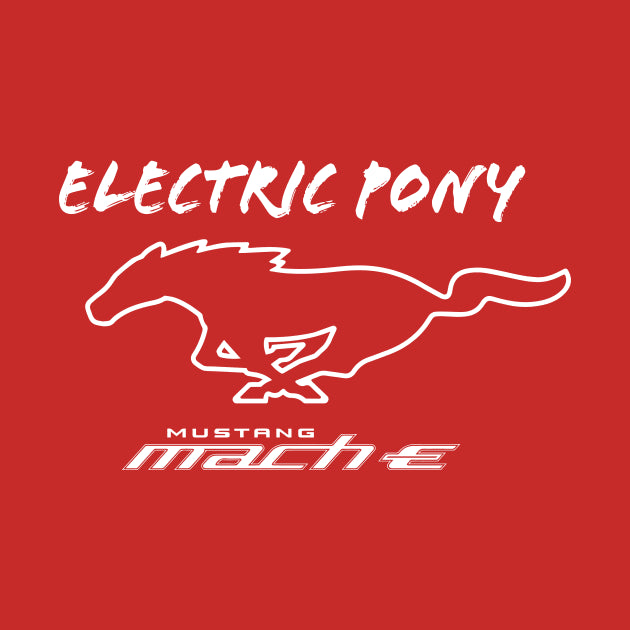 Mustang Mach-E - Electric Pony In White Hoodie