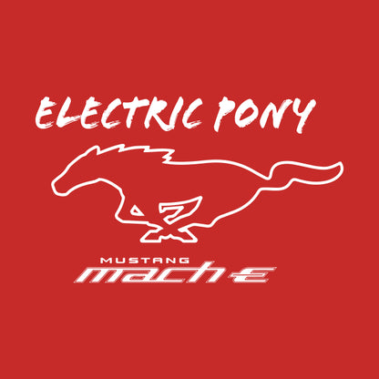 Mustang Mach-E - Electric Pony In White Hoodie