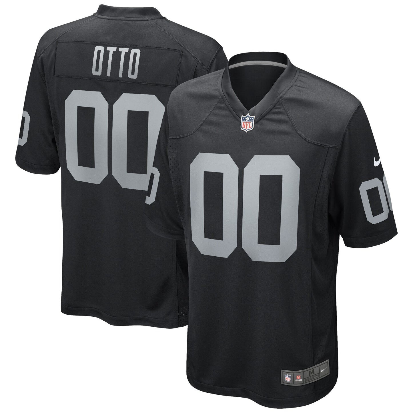 Jim Otto Las Vegas Raiders Game Retired Player Jersey - Black