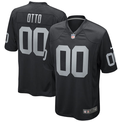 Jim Otto Las Vegas Raiders Game Retired Player Jersey - Black