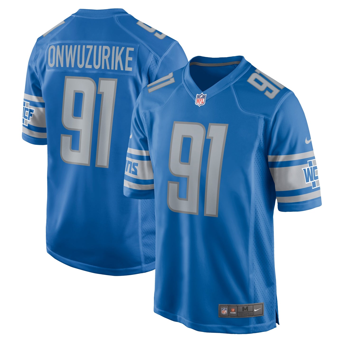 Levi Onwuzurike Detroit Lions Player Game Jersey - Blue
