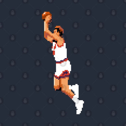 Tom Chambers Best Dunk Ever Pixel Hoodie