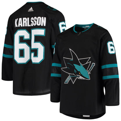 Erik Karlsson San Jose Sharks Alternate Authentic Jersey - Black
