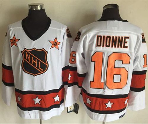 1972 81 Nhl All star 16 Marcel Dionne White Ccm Throwback Stitched Vintage Hockey Jersey