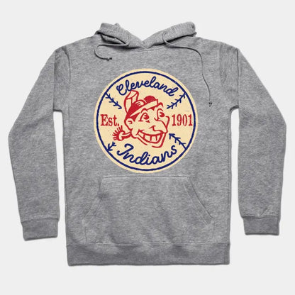 Indians Patch By Buck Tee Hoodie