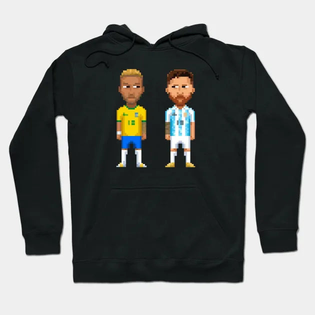 Neymar X Messi 8Bit Hoodie