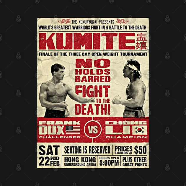 Bloodsport Poster Kumite Frank Dux Vs Chong Li Hoodie