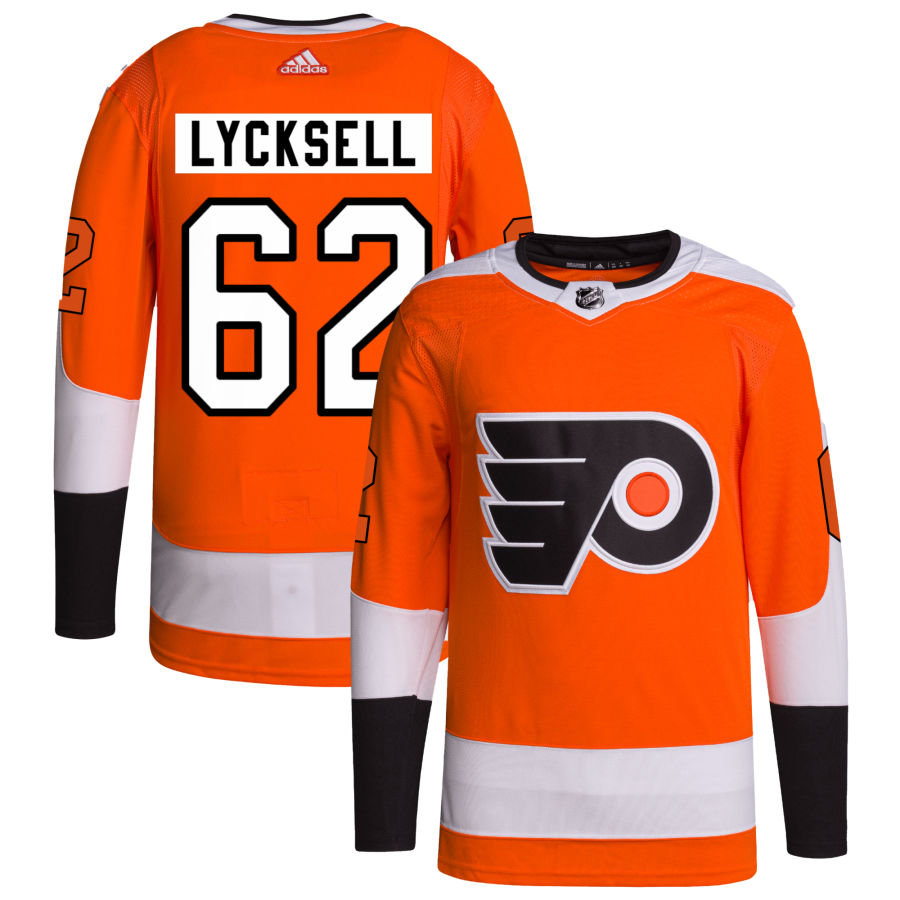 Olle Lycksell Philadelphia Flyers Home Primegreen Authentic Pro Jersey - Orange