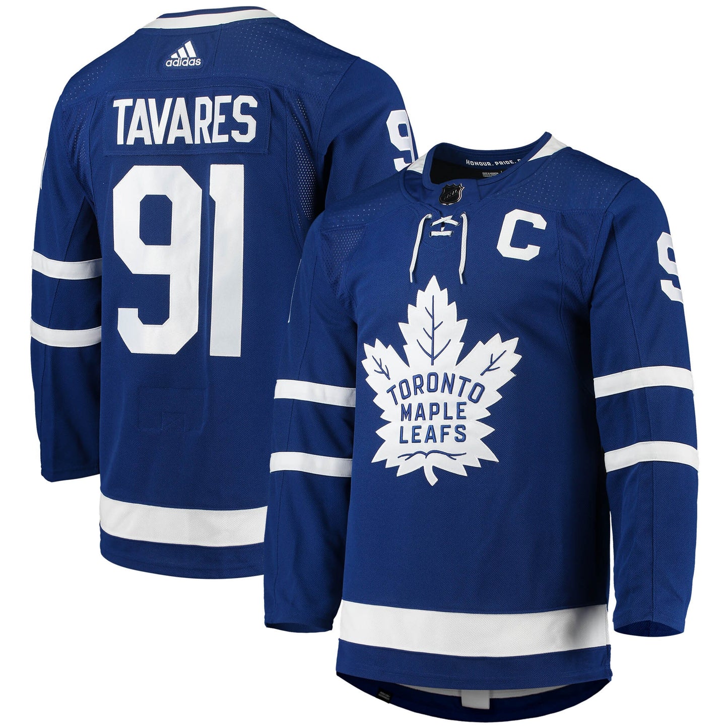 John Tavares Toronto Maple Leafs Home Captain Patch Primegreen Authentic Pro Player Jersey - Blue