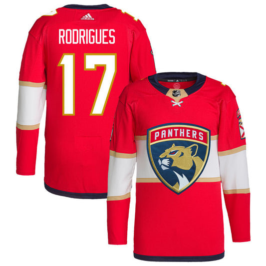 Evan Rodrigues Florida Panthers Home Primegreen Authentic Pro Jersey - Red