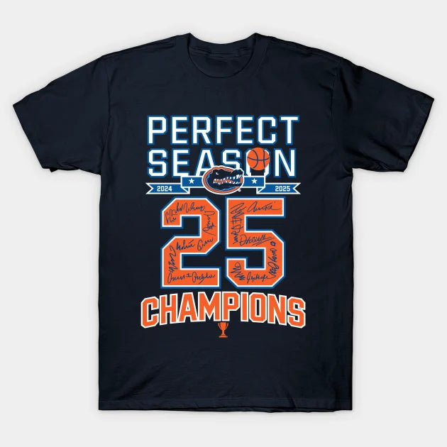 Florida Gators Championship Shirt Vintage Women Men 2025 Ncaa Men'S Basketball National Champions T-Shirt