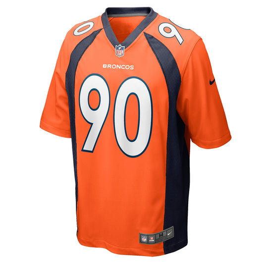 DeShawn Williams Denver Broncos Game Jersey - Orange