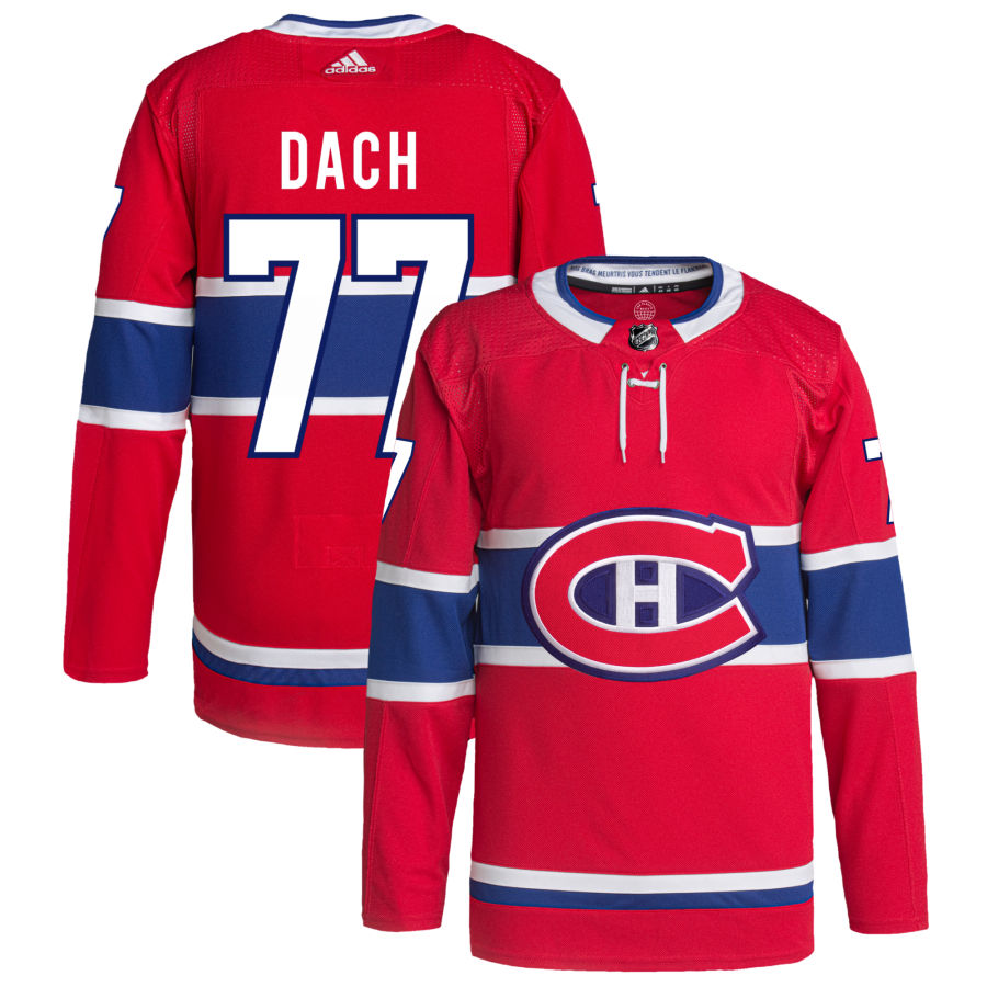 Kirby Dach Montreal Canadiens Home Primegreen Authentic Pro Jersey - Red