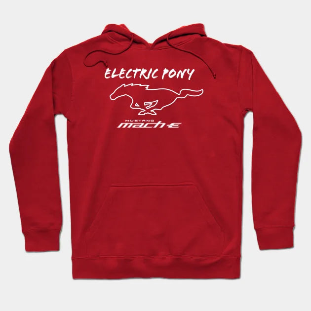 Mustang Mach-E - Electric Pony In White Hoodie