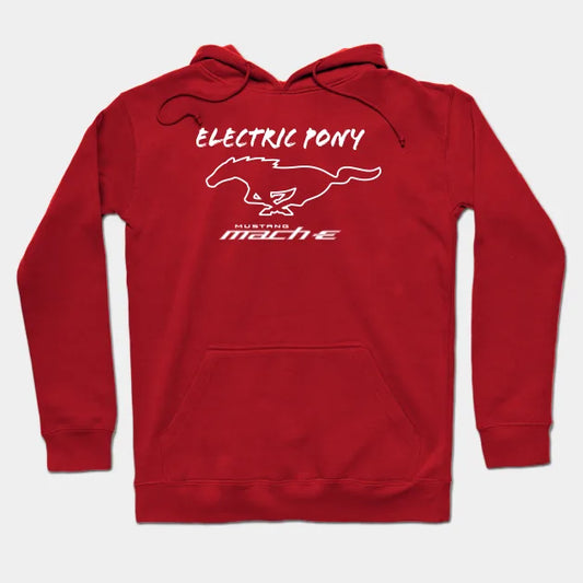 Mustang Mach-E - Electric Pony In White Hoodie