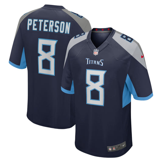 Adrian Peterson Tennessee Titans Game Jersey - Navy
