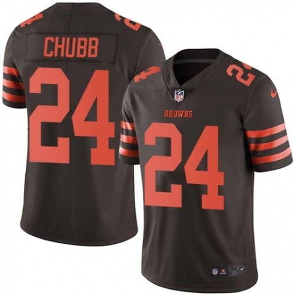 Men's Nick Chubb Cleveland Browns Game Vapor Jersey Brown