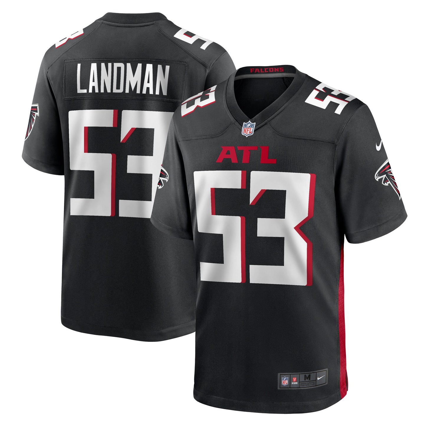 Nate Landman Atlanta Falcons Team Game Jersey - ?Black