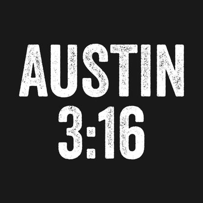 Austin 3:16 Stone Cold - Text Style White Font Hoodie