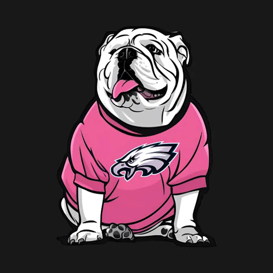 Georgia Bulldogs,Dawg In Philly Pink Hoodie