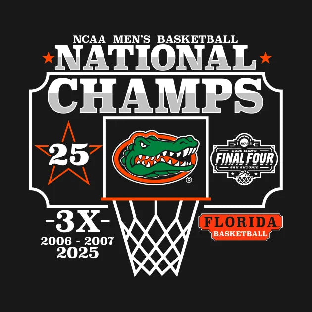 Florida Gators National Champs 2025 Ncaa Men?¡®S Basketball T-Shirt