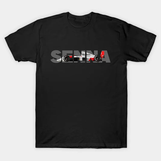 Ayrton Senna'S Mclaren Honda Mp4/5 Illustration T-Shirt