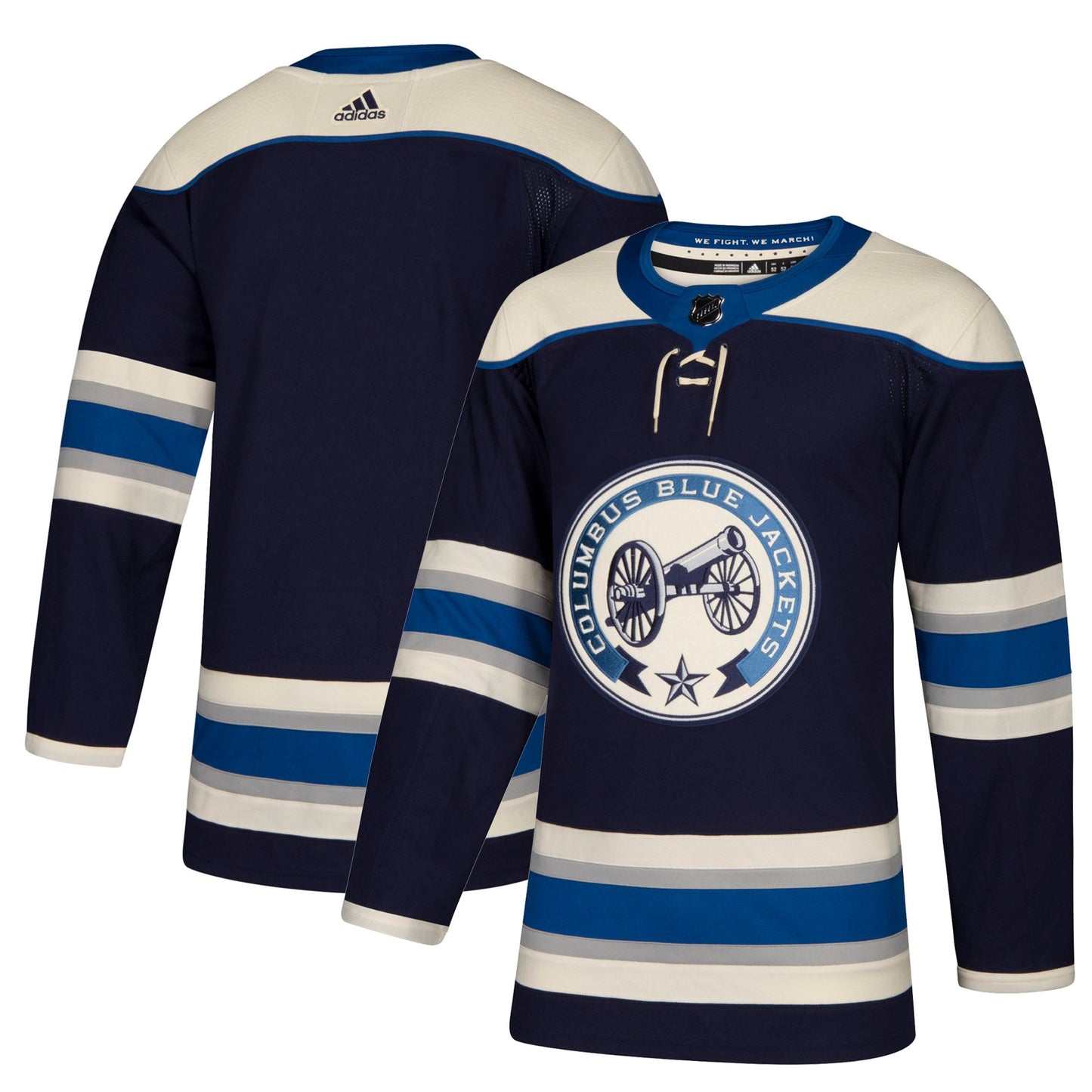 Columbus Blue Jackets Authentic Alternate Blank Jersey - Navy