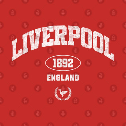 Liverpool England Vintage Mono T-Shirt
