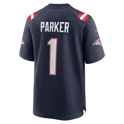 DeVante Parker New England Patriots Game Jersey - Navy