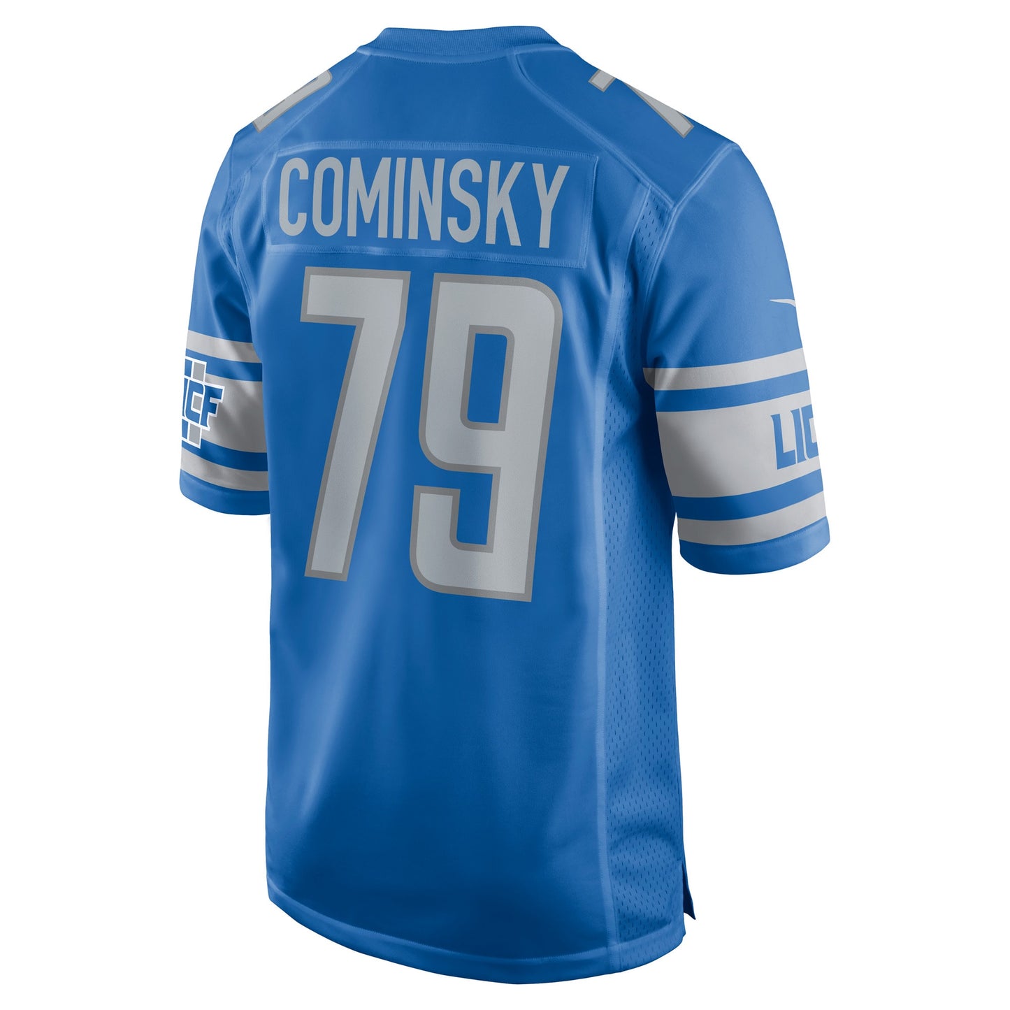 John Cominsky Detroit Lions Player Game Jersey - Blue