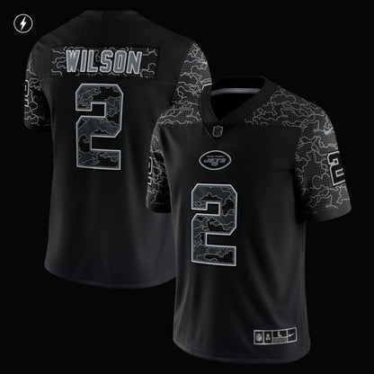 Zach Wilson New York Jets RFLCTV Limited Jersey - Black