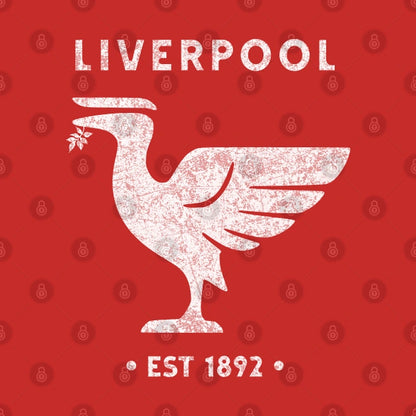 Liverpool Liverbird Retro Vintage Big Hoodie