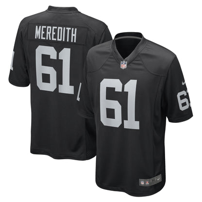 Jordans Meredith Las Vegas Raiders Game Player Jersey - Black