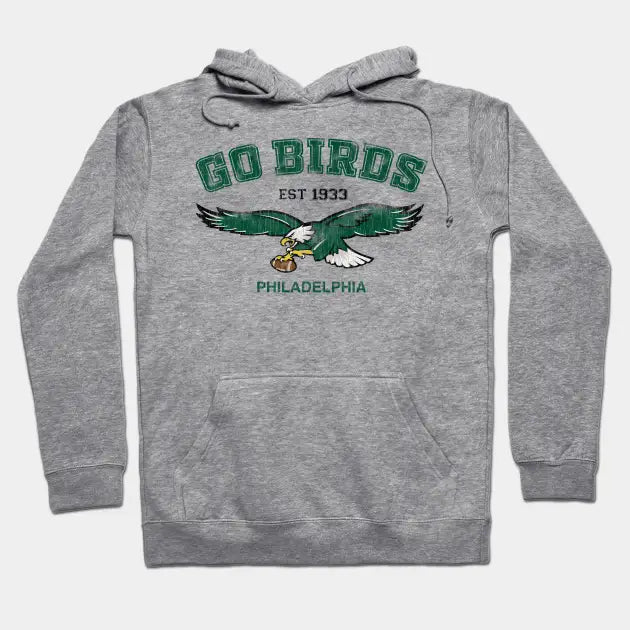 Go Birds Vintage Eagles Philadelphia Football Hoodie