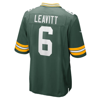Dallin Leavitt Green Bay Packers Game Player Jersey - Green