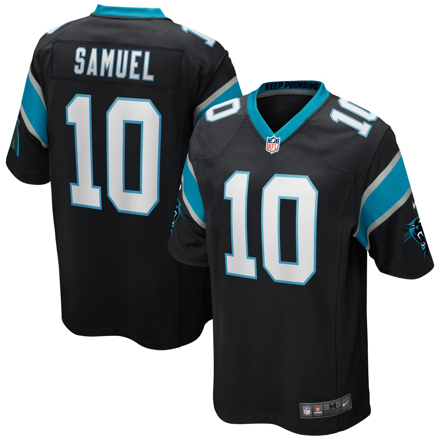 Curtis Samuel Carolina Panthers Game Jersey - Black