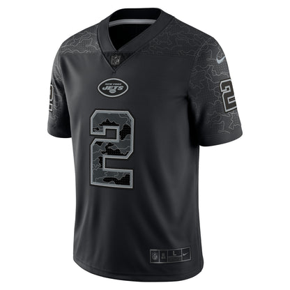 Zach Wilson New York Jets RFLCTV Limited Jersey - Black
