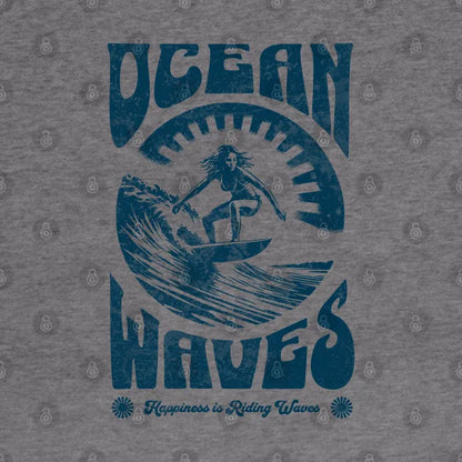 Ocean Vibes - Surfing Woman - Surfer Hoodie