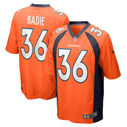 Tyler Badie Denver Broncos Team Game Jersey - ?Orange