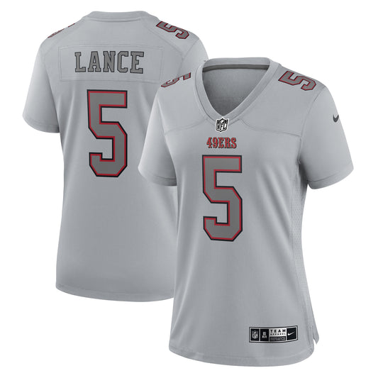 Trey Lance San Francisco 49ers Women's Atmosphere Fashion Game Jersey - Gray
