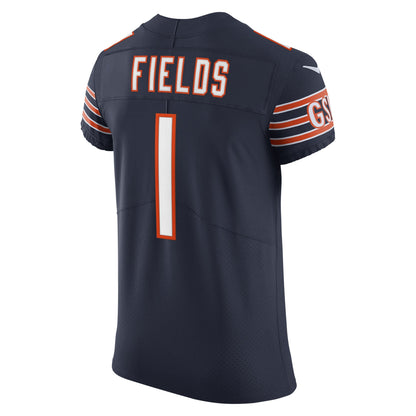 Justin Fields Chicago Bears Vapor Elite Jersey - Navy