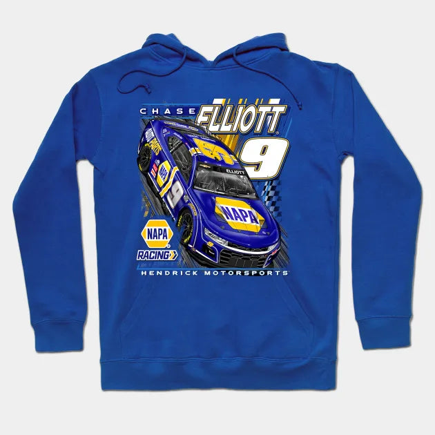 Chase Elliott Royal Car Hoodie