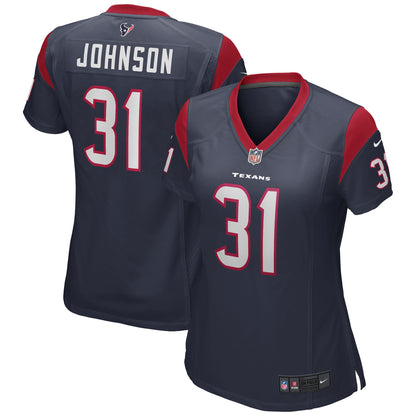 David Johnson Houston Texans Women's Game Player Jersey - Navy