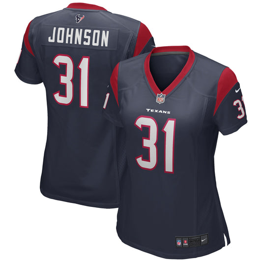 David Johnson Houston Texans Women's Game Player Jersey - Navy